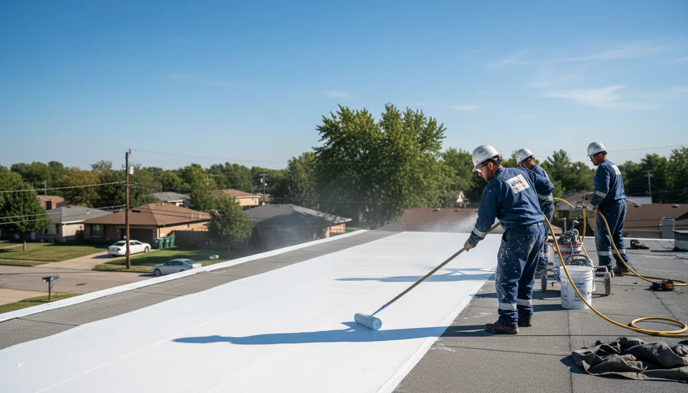 Commercial roof coating in Paramus, NJ near me